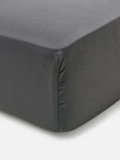 Housses De Couette Et Parures De Lit|Primark Drap-housse Lit Double En Coton Majoritaire Gris foncé