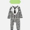 Déguisements Halloween Pour Enfants|Primark Ensemble Body Et Chapeau Beetlejuice Noir