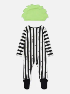 Déguisements Halloween Pour Enfants|Primark Ensemble Body Et Chapeau Beetlejuice Noir