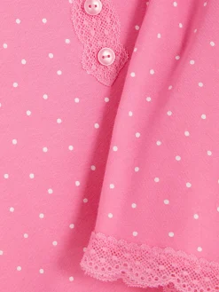 Ensembles Pyjamas|Primark Ensemble Caraco Et Short De Pyjama à Dentelle Rose vif