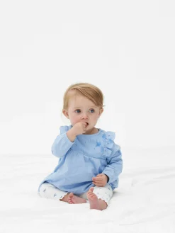 Ensembles Et Tenues|Primark Ensemble Chemisier à Volants Et Legging Bleu