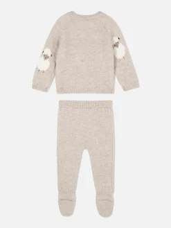 Ensembles Et Tenues|Primark Ensemble Coordonné Pull Et Legging En Tricot Mouton Sable