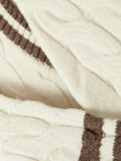 Ensembles Et Tenues|Primark Ensemble Coordonné Pull Et Jupe En Maille Torsadée Écru