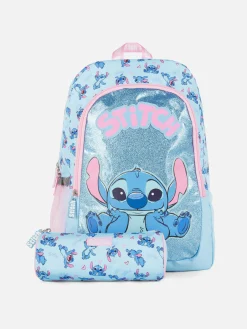 Sacs|Primark Ensemble D'école Sac à Dos Et Trousse Disney Stitch Bleu