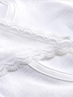 Ensembles Lingerie|Primark Ensemble De Lingerie En Pointelle Non Rembourré Blanc