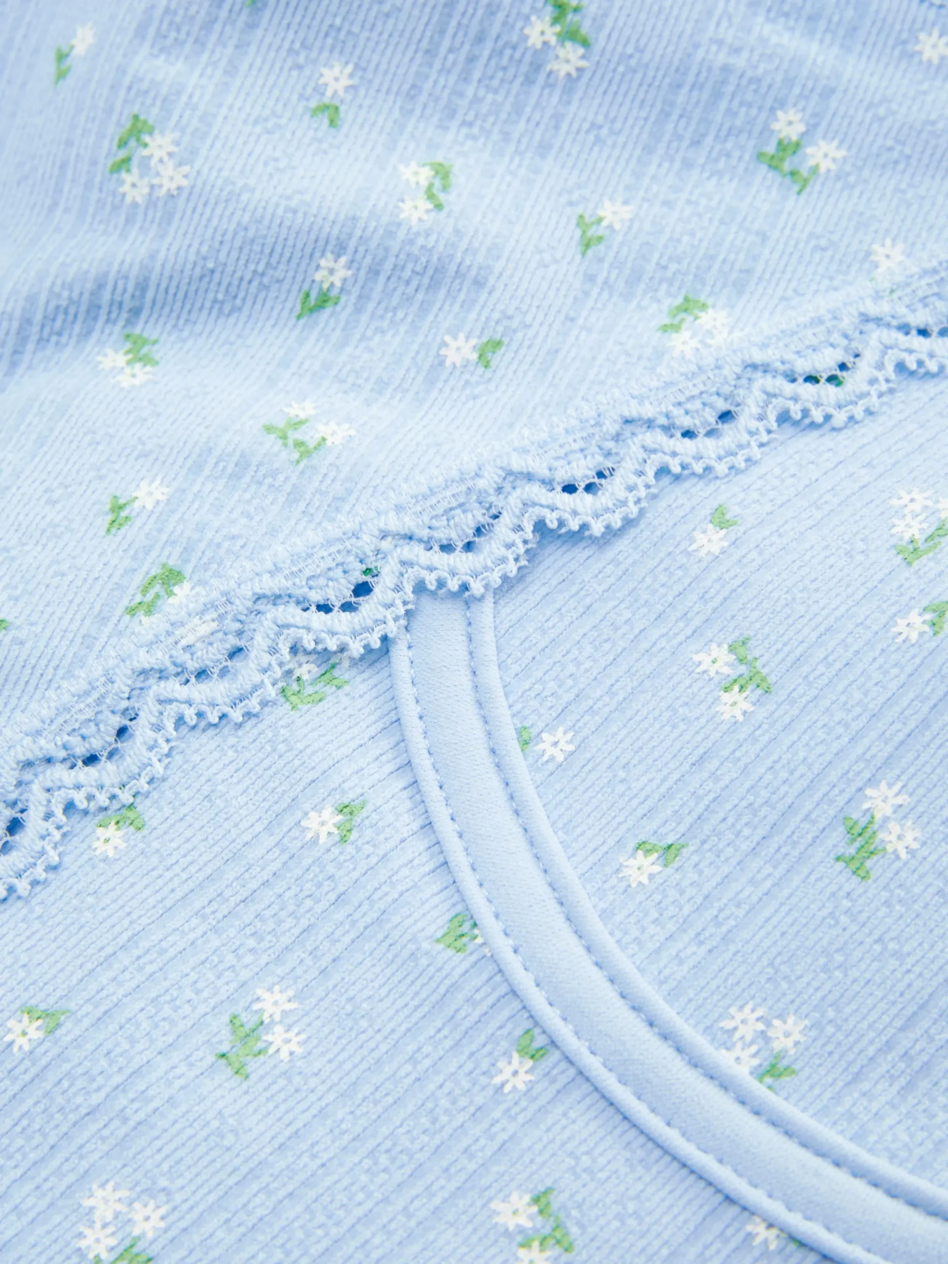 Ensembles Lingerie|Primark Ensemble De Lingerie En Pointelle Non Rembourré Bleu