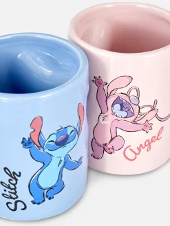 Tasses Et Mugs|Art De La Table|Primark Ensemble De Mugs En Cœur Disney Stitch & Angel Multicolore