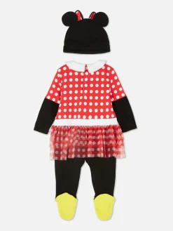 Ensembles Et Tenues|Primark Ensemble Grenouillère Et Bonnet Disney Minnie Mouse Rouge