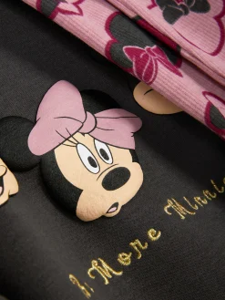 Ensembles Et Tenues|Primark Ensemble Haut à Col Ras-du-cou Et Legging Disney Minnie Mouse Anthracite