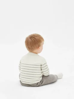 Ensembles Et Tenues|Primark Ensemble Pull En Maille Et Legging à Rayures Gris chiné