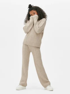 Pulls Et Gilets|Ensembles Et Tenues|Primark Ensemble Pull Et Legging En Maille Torsadée Beige