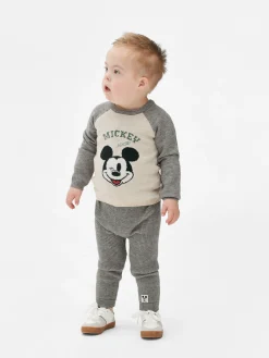 Ensembles Et Tenues|Primark Ensemble Pull Et Legging En Tricot à Coordonner Disney Mickey Mouse Gris