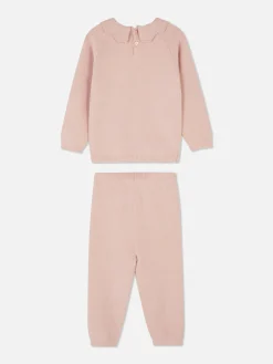 Ensembles Et Tenues|Primark Ensemble Pull Tricoté Et Legging à Coordonner Rose