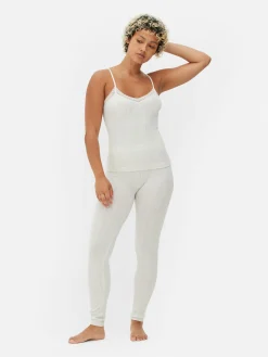 Ensembles Pyjamas|Primark Ensemble Pyjama Caraco Et Legging Écru