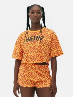 Ensembles Pyjamas|Primark Ensemble Pyjama Court Graphique Heinz Beans Orange
