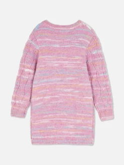 Robes|Primark Ensemble Robe-pull En Maille Torsadée Et Collants Multicolore