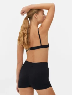 Ensembles Lingerie|Primark Ensemble Sans Coutures Brassière Triangle Et Short Kappa X Noir