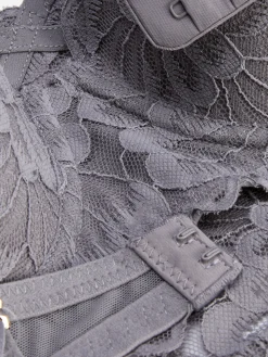 Ensembles Lingerie|Primark Ensemble Soutien-gorge Balconnets Et String En Dentelle Gris