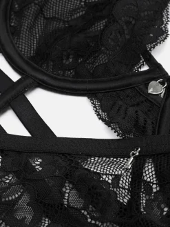 Ensembles Lingerie|Primark Ensemble Soutien-gorge Et String En Dentelle Noir