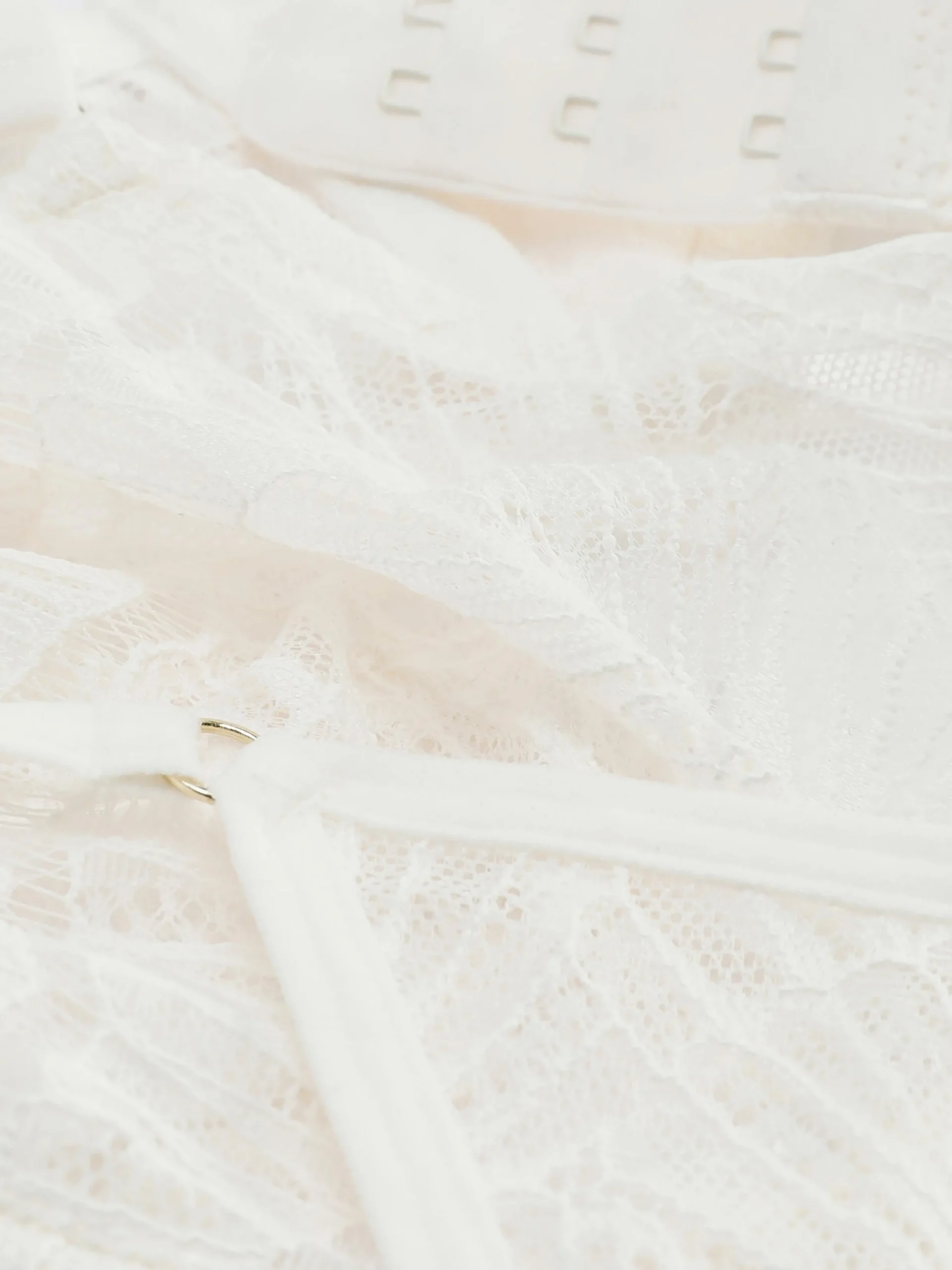 Ensembles Lingerie|Primark Ensemble Soutien-gorge Non Rembourré Et String En Dentelle Blanc