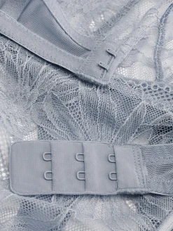 Ensembles Lingerie|Primark Ensemble Soutien-gorge Non Rembourré Et String En Dentelle Gris