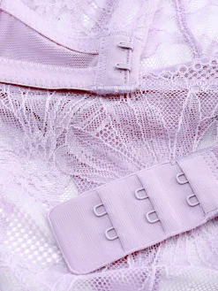 Ensembles Lingerie|Primark Ensemble Soutien-gorge Non Rembourré Et String En Dentelle Lilas