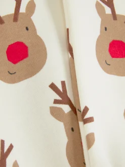 Ensembles Et Tenues|Primark Ensemble Sweat à Capuche à Motif Renne Et Bas De Jogging De Noël Coordonné Multicolore