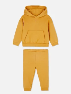 Ensembles Et Tenues|Primark Ensemble Sweat à Capuche Et Bas De Jogging Coordonné Jaune moutarde