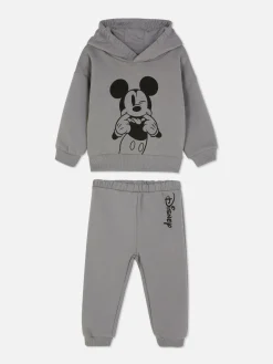Ensembles Et Tenues|Primark Ensemble Sweat à Capuche Et Bas De Jogging Disney Mickey Mouse Gris
