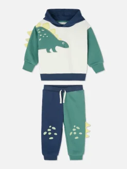 Ensembles Et Tenues|Primark Ensemble Sweat à Capuche Et Bas De Jogging Dinosaure Multicolore