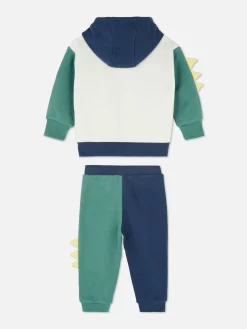 Ensembles Et Tenues|Primark Ensemble Sweat à Capuche Et Bas De Jogging Dinosaure Multicolore