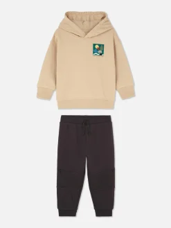 Ensembles Et Tenues|Primark Ensemble Sweat à Capuche Et Bas De Jogging Grège