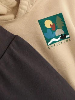 Ensembles Et Tenues|Primark Ensemble Sweat à Capuche Et Bas De Jogging Grège