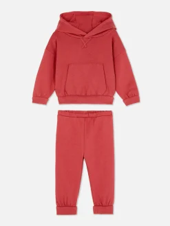 Ensembles Et Tenues|Primark Ensemble Sweat à Capuche Et Bas De Jogging Coordonné Rouge
