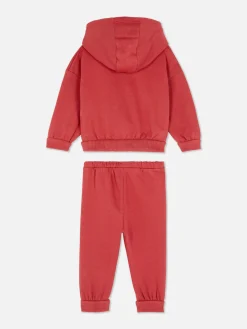 Ensembles Et Tenues|Primark Ensemble Sweat à Capuche Et Bas De Jogging Coordonné Rouge