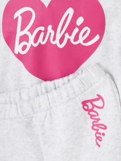 Ensembles Et Tenues|Primark Ensemble Sweat à Capuche Et Bas De Jogging Barbie Gris