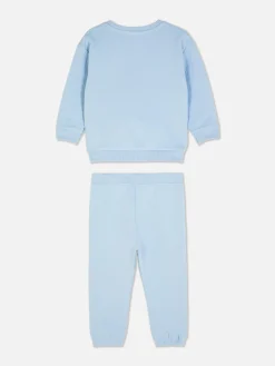 Ensembles Et Tenues|Primark Ensemble Sweat-shirt Et Bas De Jogging Texturé Bleu