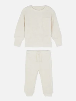 Ensembles Et Tenues|Primark Ensemble Sweat-shirt Et Bas De Jogging à Coordonner Écru