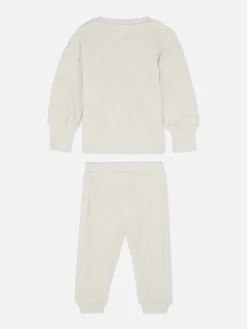 Ensembles Et Tenues|Primark Ensemble Sweat-shirt Et Bas De Jogging à Coordonner Écru