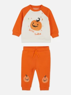 Déguisements Halloween Pour Enfants|Tout Halloween|Primark Ensemble Sweat-shirt Et Bas De Jogging Halloween Orange
