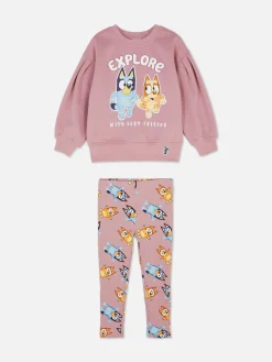 Ensembles Et Tenues|Primark Ensemble Sweat-shirt Et Legging Bluey Rose