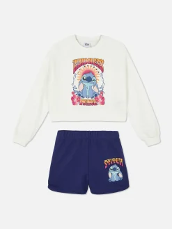 Ensembles Et Tenues|Sweats À Capuche Et Sweat-Shirts|Primark Ensemble Sweat-shirt Et Short Disney Stitch Blanc