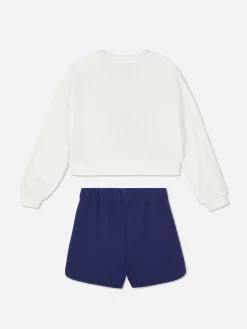 Ensembles Et Tenues|Sweats À Capuche Et Sweat-Shirts|Primark Ensemble Sweat-shirt Et Short Disney Stitch Blanc