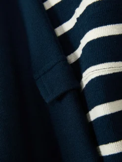 Ensembles Et Tenues|Primark Ensemble T-shirt Rayé Et Bas De Jogging à Revers Bleu marine