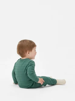 Ensembles Et Tenues|Primark Ensemble T-shirt Texturé Et Pantalon Cargo Vert