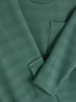 Ensembles Et Tenues|Primark Ensemble T-shirt Texturé Et Pantalon Cargo Vert