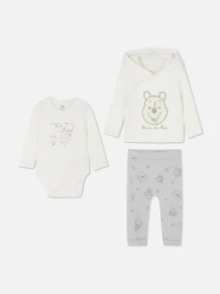 Ensembles Et Tenues|Primark Ensemble Veste, Body Et Legging Disney Winnie L'ourson Blanc
