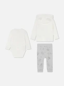 Ensembles Et Tenues|Primark Ensemble Veste, Body Et Legging Disney Winnie L'ourson Blanc