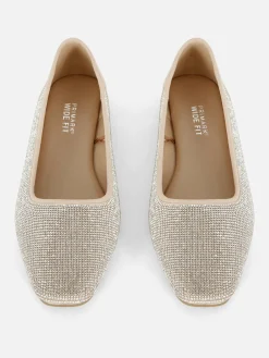 Ballerines|Primark Escarpins Cloutés à Bout Carré Rose clair