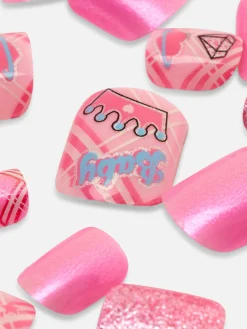 Faux Ongles|Primark Faux Ongles Autocollants à Motifs PS... Mini Multicolore